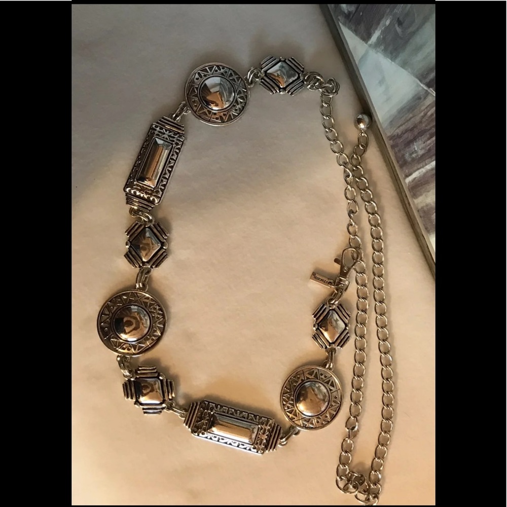 Chico’s silver belt chain style